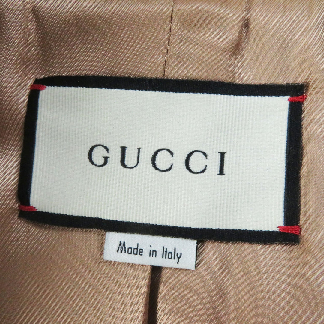 GUCCI coat 325072 Outer: 100% wool, Lining: 100% rayon beige Women 36 Used Authentic