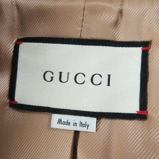 GUCCI coat 325072 Outer: 100% wool, Lining: 100% rayon beige Women 36 Used Authentic