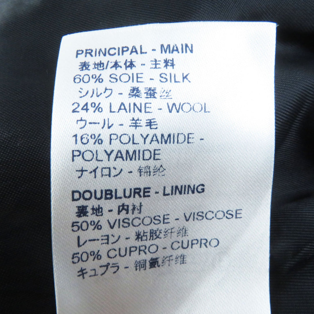 LOUIS VUITTON coat Outer: 60% silk, Outer: 24% wool, Outer: 16% nylon, Lining: 50% rayon, Lining: 50% cupra, Polyurethane coating purple Women 38 Used Authentic