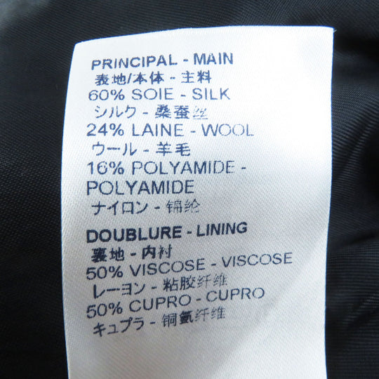 LOUIS VUITTON coat Outer: 60% silk, Outer: 24% wool, Outer: 16% nylon, Lining: 50% rayon, Lining: 50% cupra, Polyurethane coating purple Women 38 Used Authentic