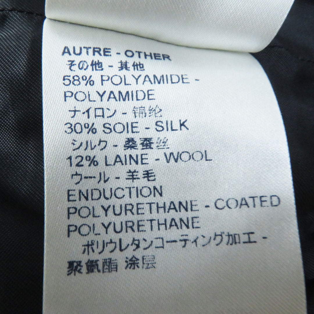 LOUIS VUITTON coat Outer: 60% silk, Outer: 24% wool, Outer: 16% nylon, Lining: 50% rayon, Lining: 50% cupra, Polyurethane coating purple Women 38 Used Authentic