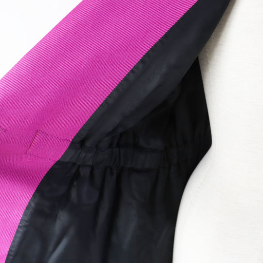 LOUIS VUITTON coat Outer: 60% silk, Outer: 24% wool, Outer: 16% nylon, Lining: 50% rayon, Lining: 50% cupra, Polyurethane coating purple Women 38 Used Authentic