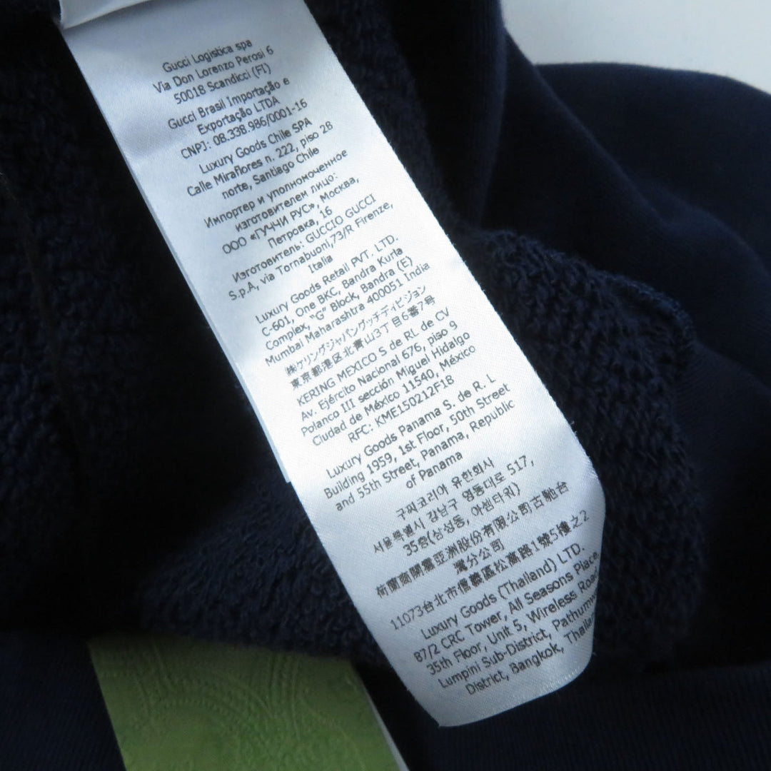GUCCI Hoodie 717427 Main: 100% cotton Navy Women XS (160/84Y) Used Authentic