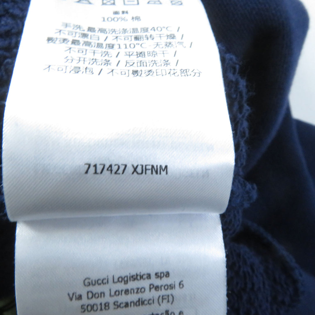 GUCCI Hoodie 717427 Main: 100% cotton Navy Women XS (160/84Y) Used Authentic