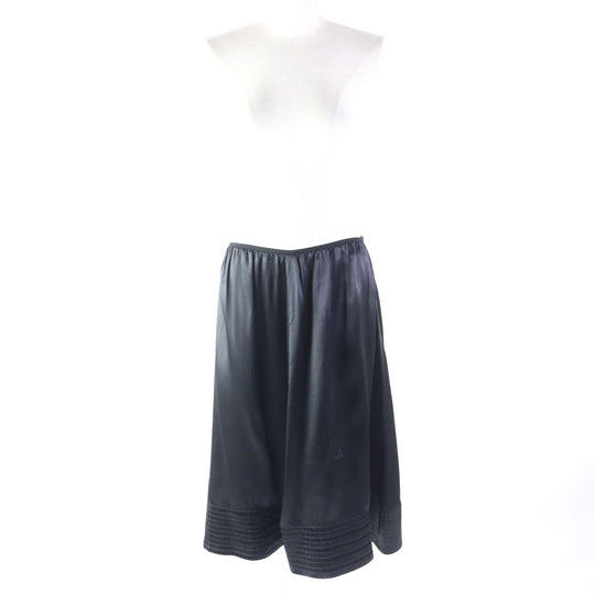CELINE flare skirt 2 2N01 Outer: 54% acetate, Outer: 46% rayon, Lining: 100% cotton black Women 34 Used Authentic
