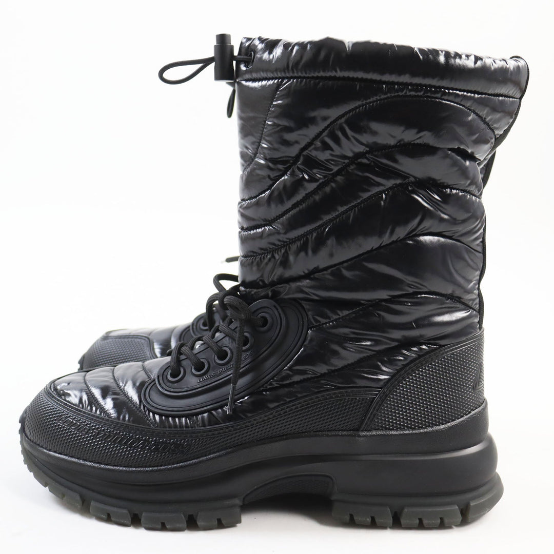 LOUIS VUITTON boots Nylon, Rubber black 2054 lines mens 7 Used Authentic