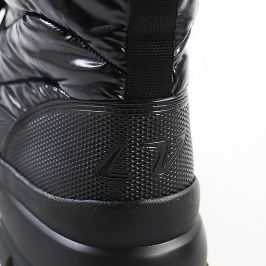 LOUIS VUITTON boots Nylon, Rubber black 2054 lines mens 7 Used Authentic