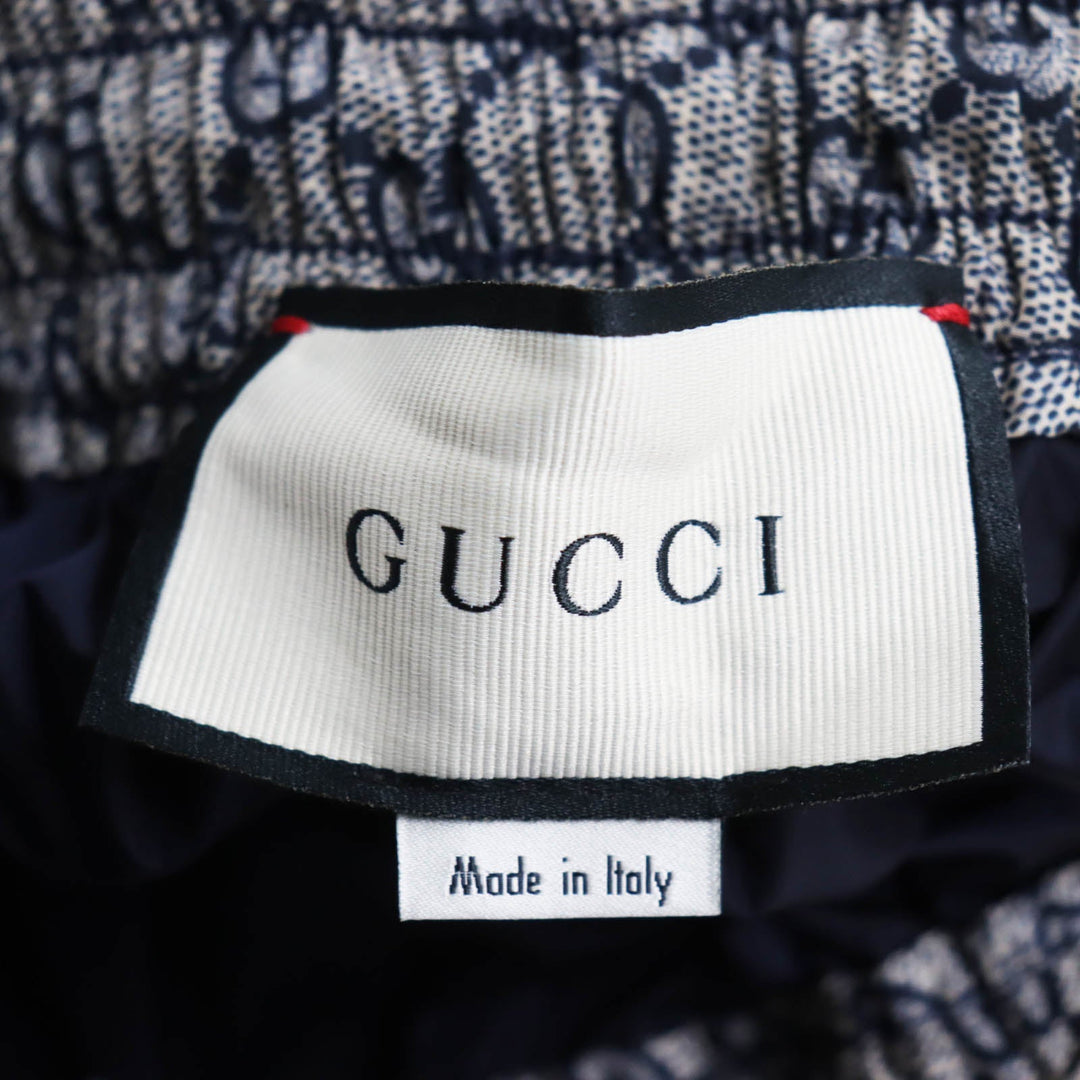 GUCCI Pants 545609 Outer: 100% nylon, Lining: 100% nylon Gray type All-over pattern mens XS Used Authentic