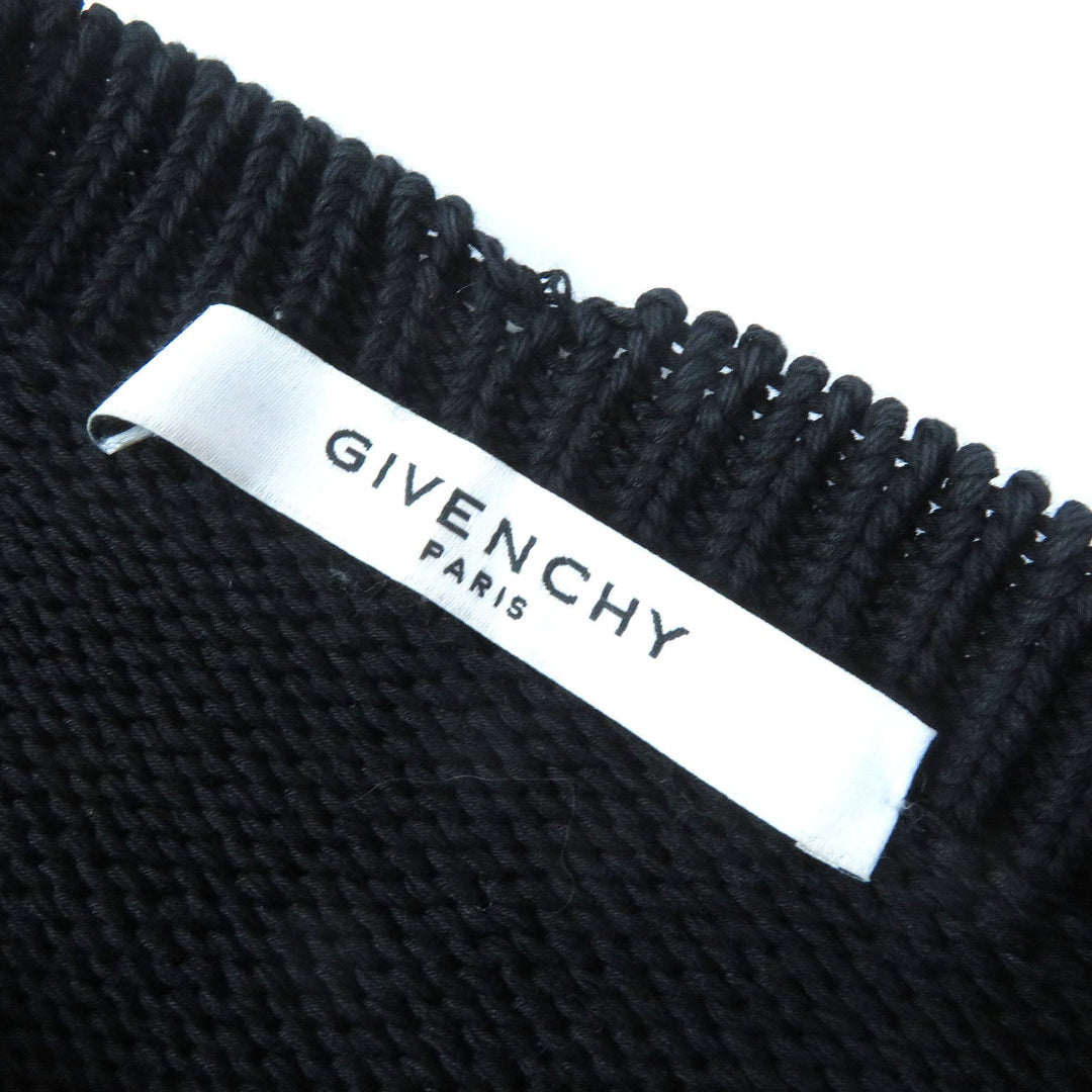 GIVENCHY knit BW907F4Z5B Main: 100% cotton black Women S Used Authentic