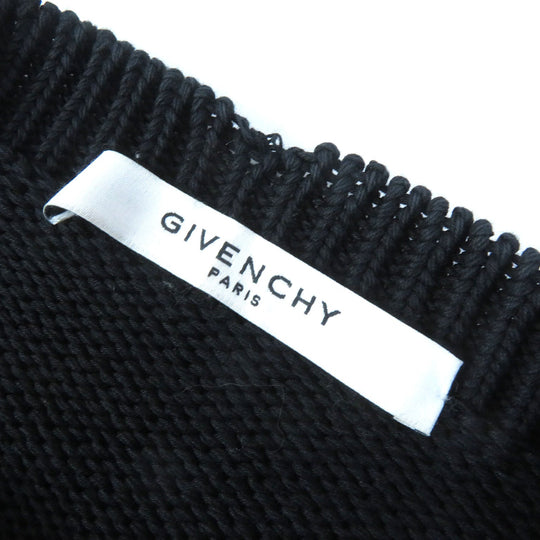 GIVENCHY knit BW907F4Z5B Main: 100% cotton black Women S Used Authentic