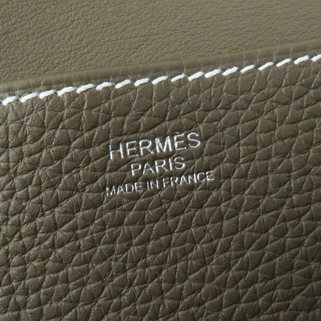 HERMES Shoulder Bag Taurillon Clemence Etope Arzan 31 Women Used Authentic