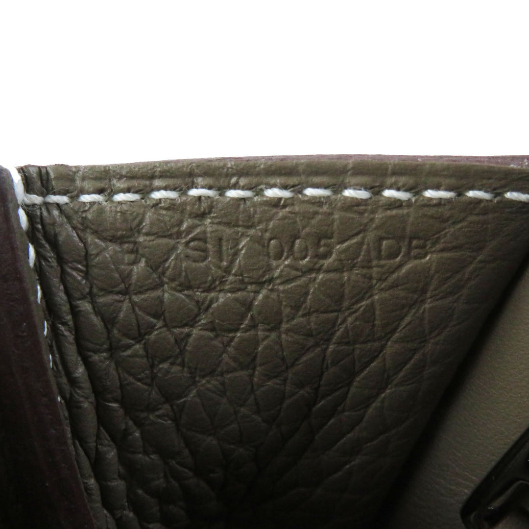 HERMES Shoulder Bag Taurillon Clemence Etope Arzan 31 Women Used Authentic
