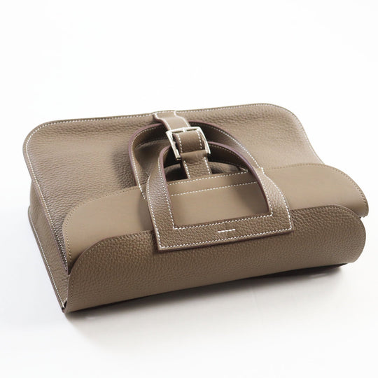 HERMES Shoulder Bag Taurillon Clemence Etope Arzan 31 Women Used Authentic