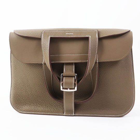 HERMES Shoulder Bag Taurillon Clemence Etope Arzan 31 Women Used Authentic