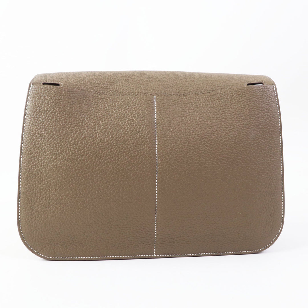 HERMES Shoulder Bag Taurillon Clemence Etope Arzan 31 Women Used Authentic