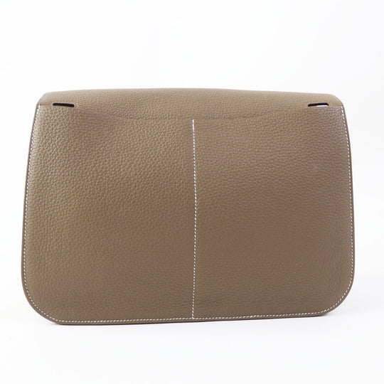 HERMES Shoulder Bag Taurillon Clemence Etope Arzan 31 Women Used Authentic