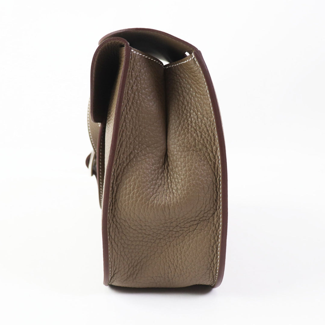 HERMES Shoulder Bag Taurillon Clemence Etope Arzan 31 Women Used Authentic