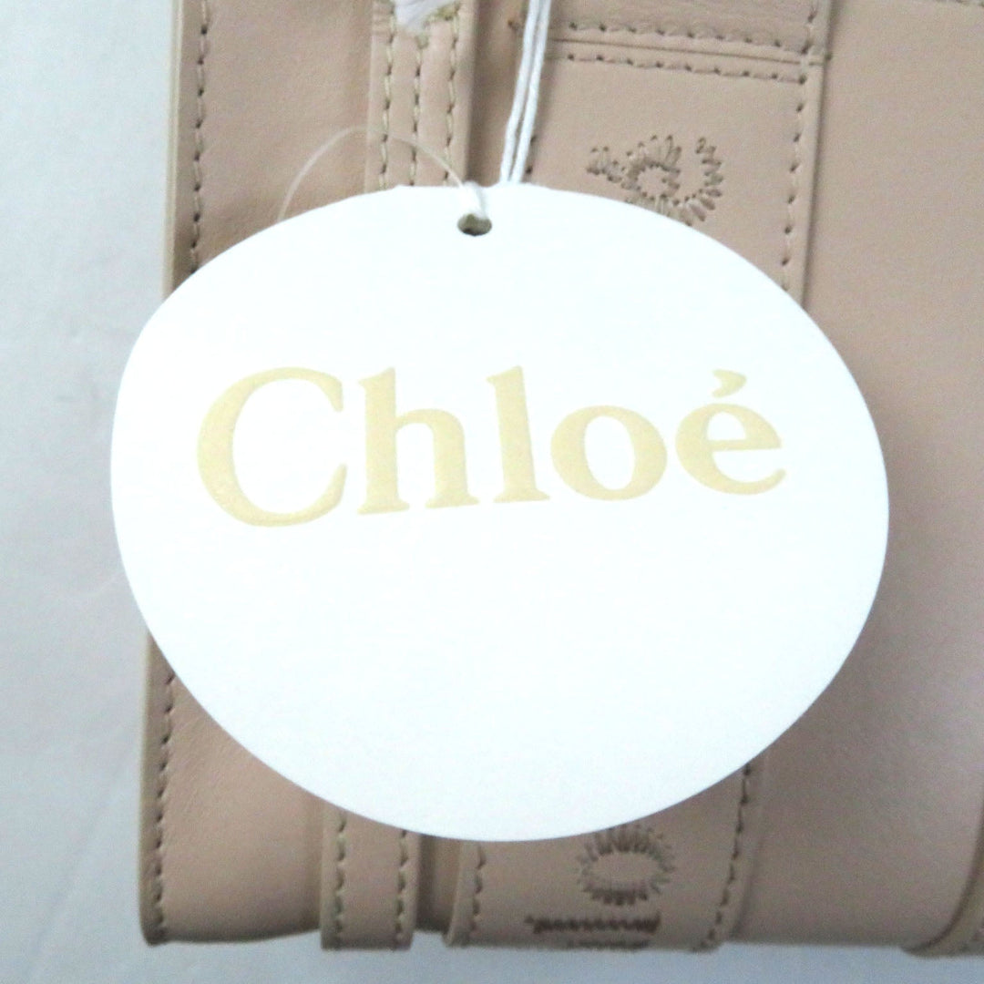 Chloe Shoulder Bag CHC23UP237I60615 Main: Smooth calfskin pink WOODY Women Used Authentic