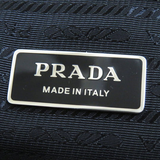 PRADA Tote Bag 1BG130 Terry (pile fabric) White Black , BIANCO NERO SPUGNA Women Used Authentic