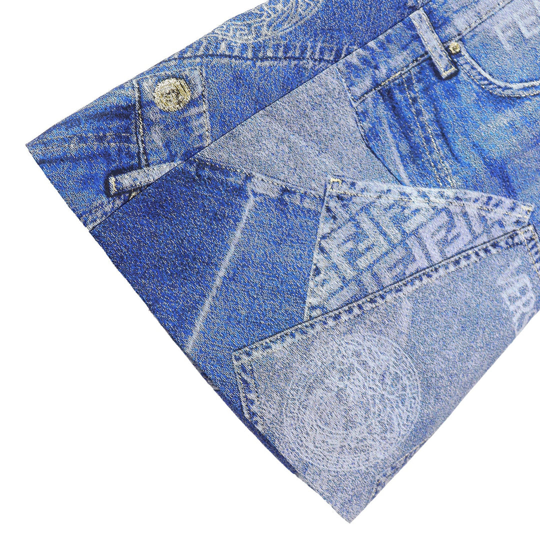 FENDI Denim pants 1004748 Main: 100% polyester, lining: 100% cupra blue Women 36 Used Authentic