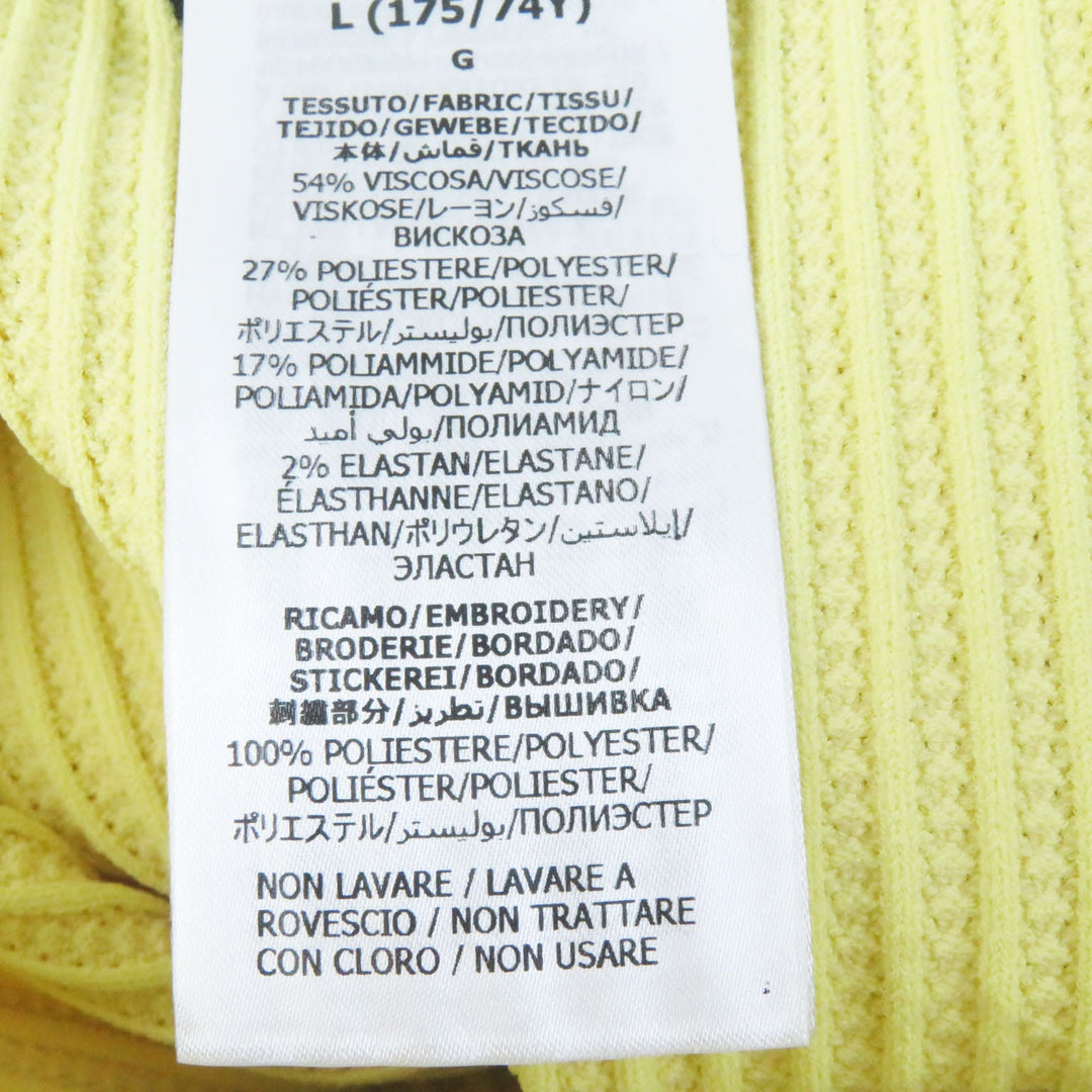 GUCCI Long skirt 697710 Outer material: 54% rayon, Outer material: 27% polyester, Outer material: 2% polyurethane, Part: 100% polyester Yellow black Women L (175/74Y) Used Authentic