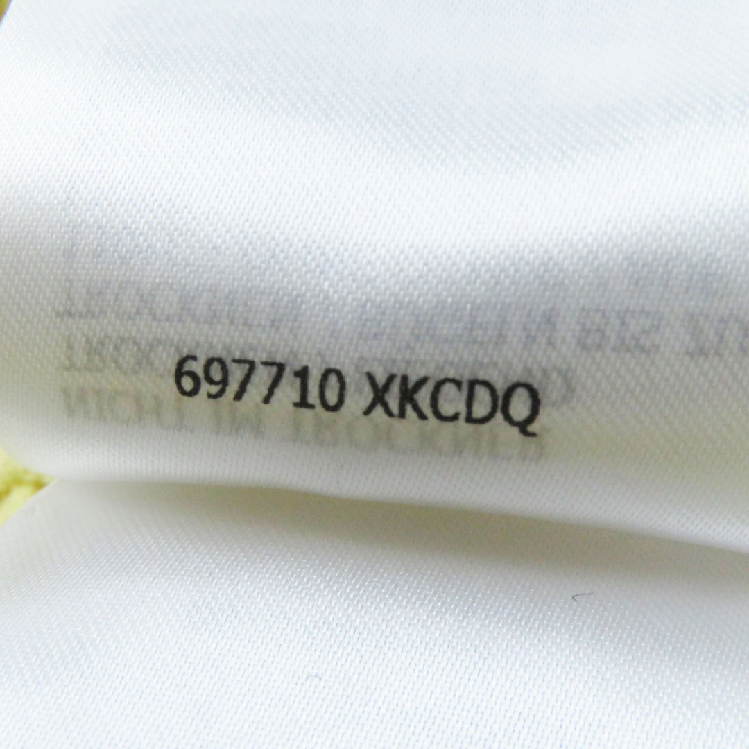 GUCCI Long skirt 697710 Outer material: 54% rayon, Outer material: 27% polyester, Outer material: 2% polyurethane, Part: 100% polyester Yellow black Women L (175/74Y) Used Authentic