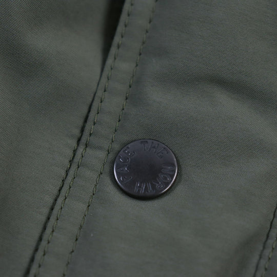 THE NORTH FACE Down jacket ND919935 Outer: 100% nylon, Filling: 80% down, Filling: 20% feather, Lining: 100% polyester, Fur: 80% acrylic, 20% acrylic khaki Mountain Down Coat mens XS Used Authentic