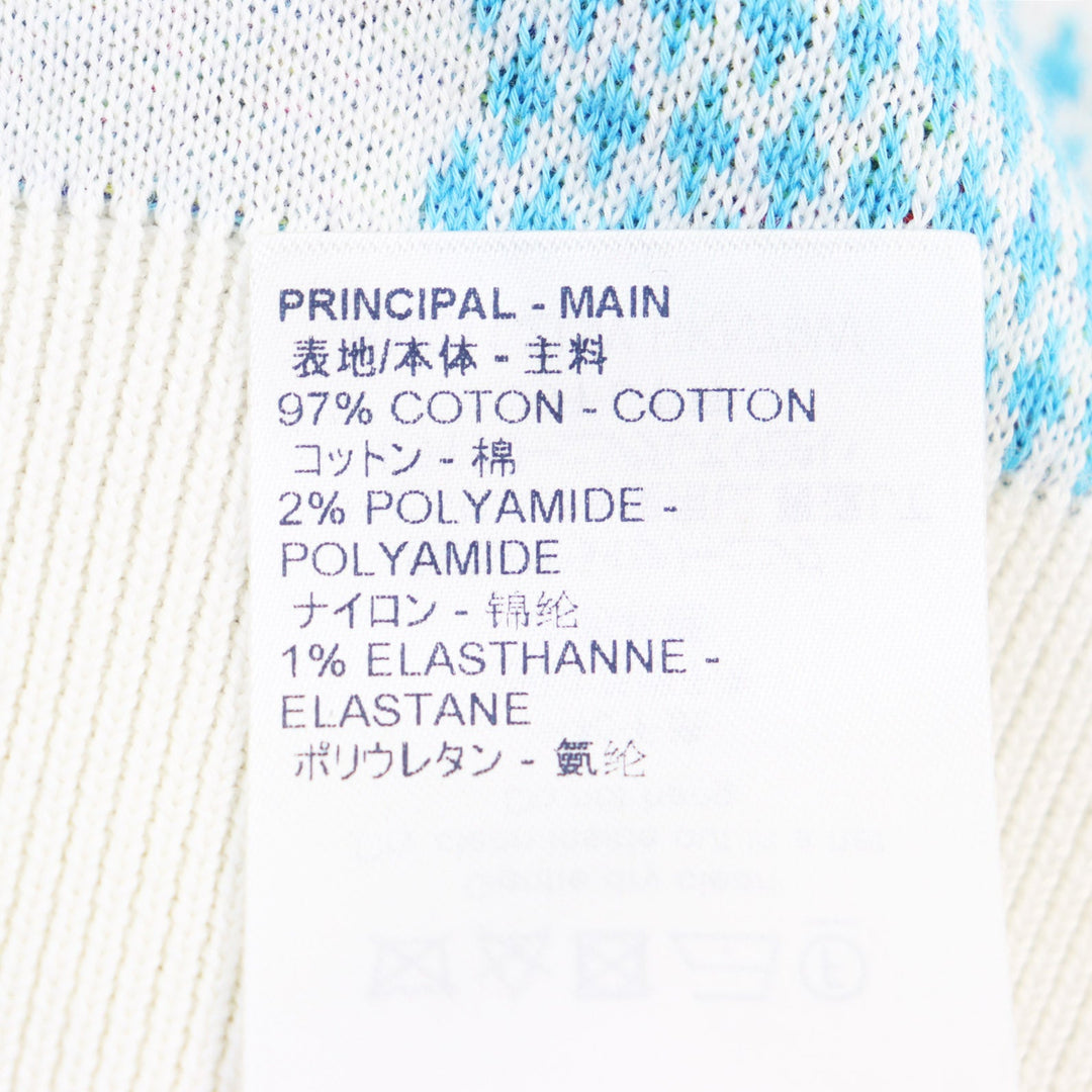 LOUIS VUITTON knit HKN79W Outer material: 97% cotton, Outer material: 2% nylon, Outer material: 1% polyurethane Multicolor All-over Pattern mens S Used Authentic