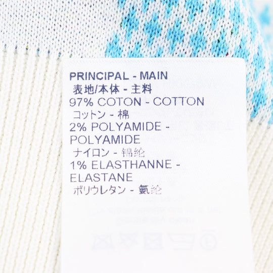 LOUIS VUITTON knit HKN79W Outer material: 97% cotton, Outer material: 2% nylon, Outer material: 1% polyurethane Multicolor All-over Pattern mens S Used Authentic