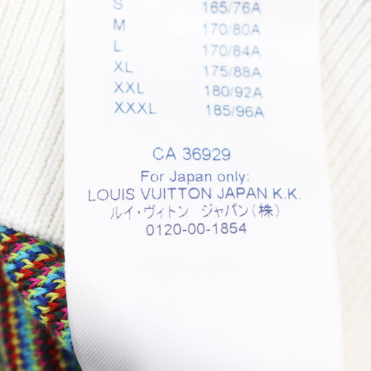 LOUIS VUITTON knit HKN79W Outer material: 97% cotton, Outer material: 2% nylon, Outer material: 1% polyurethane Multicolor All-over Pattern mens S Used Authentic
