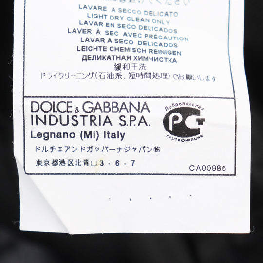 DOLCE&GABBANA tailored jacket G2AY6T Main: 100% virgin wool Grey Check Pattern MARTINI mens 46 Used Authentic