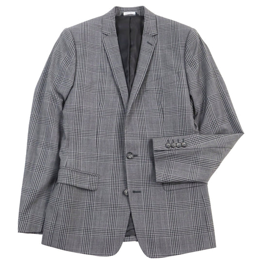 DOLCE&GABBANA tailored jacket G2AY6T Main: 100% virgin wool Grey Check Pattern MARTINI mens 46 Used Authentic