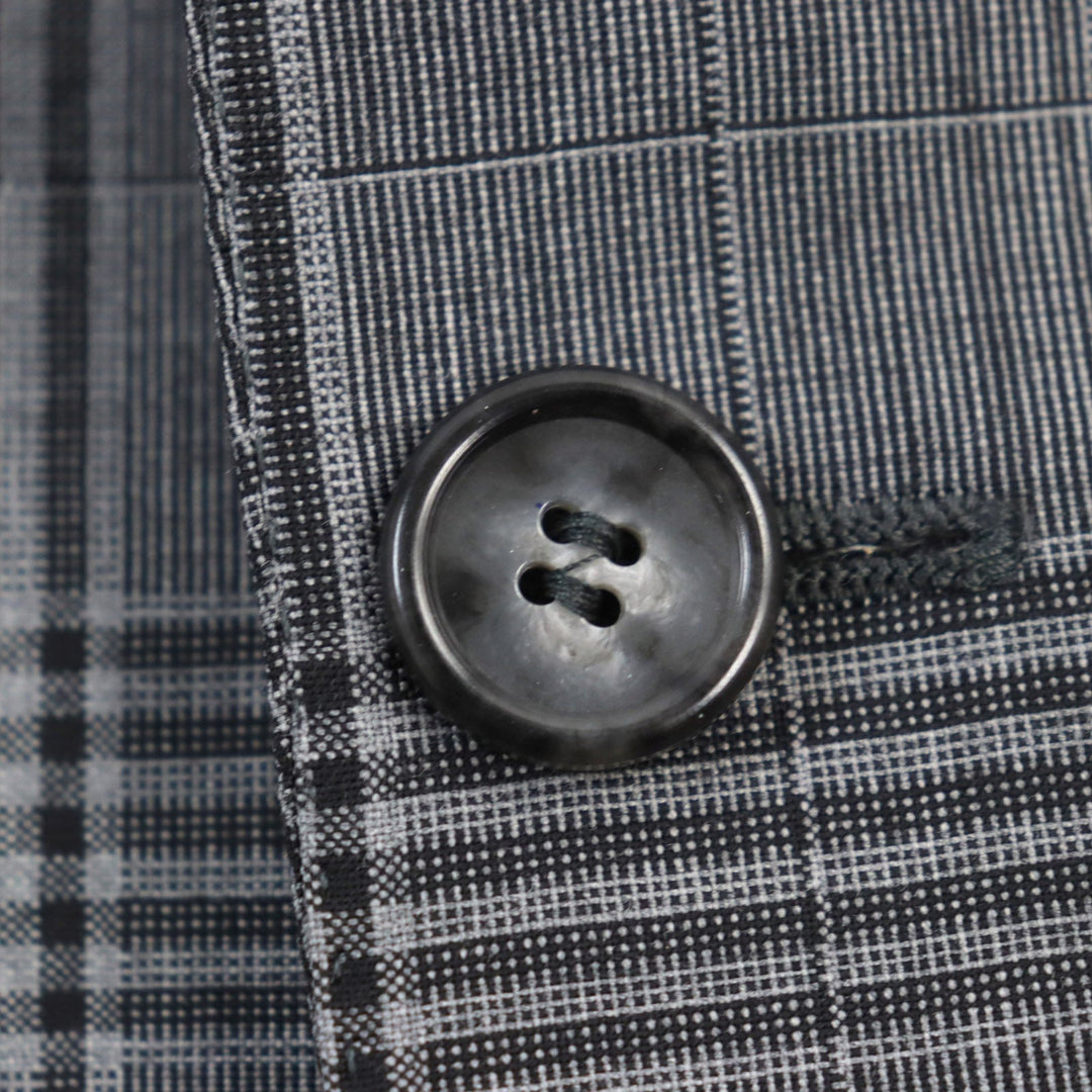 DOLCE&GABBANA tailored jacket G2AY6T Main: 100% virgin wool Grey Check Pattern MARTINI mens 46 Used Authentic