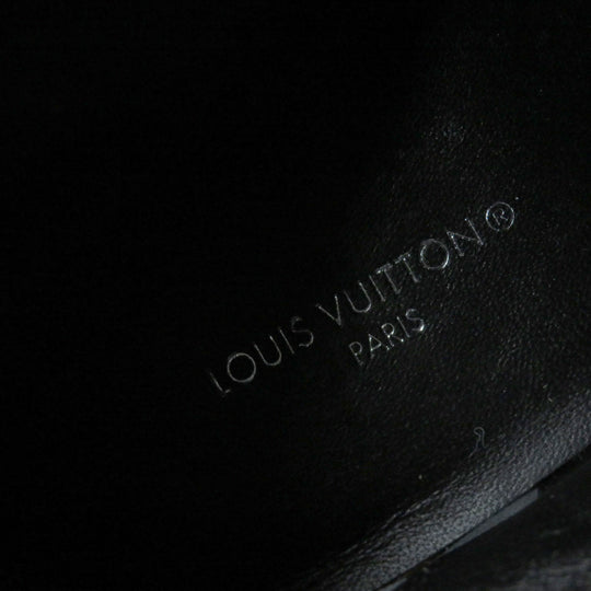 LOUIS VUITTON short boots 1AA0KD Silk, Leather black Moolite Line Women 36 Used Authentic
