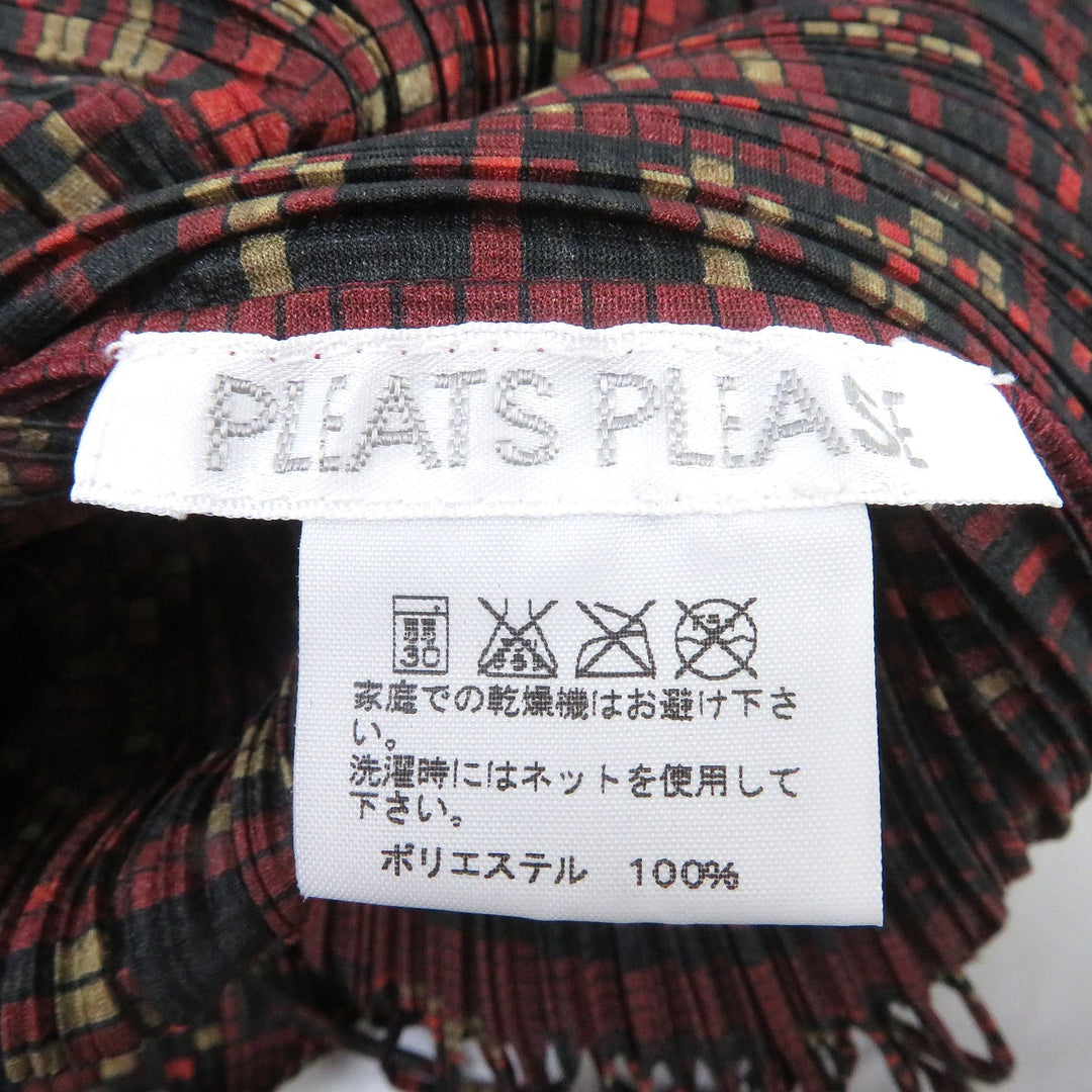 PLEATS PLEASE Cut Main: 100% polyester Black type Women 3 Used Authentic