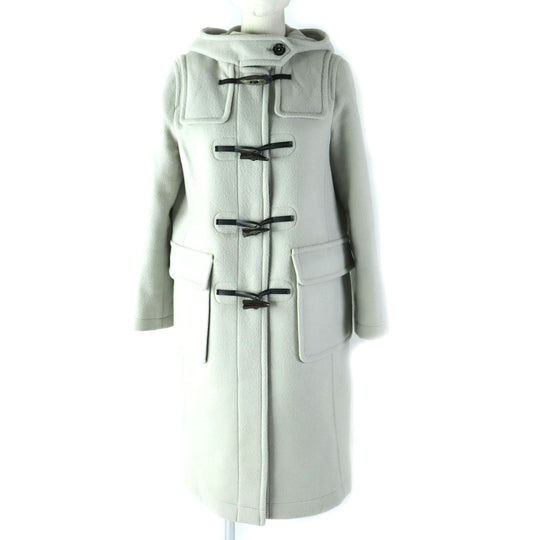MACKINTOSH PHILOSOPHY Duffel coat Outer: 92% wool, Outer: 8% nylon, Lining: polyester, Leather: artificial leather Light gray type Women 38 Used Authentic