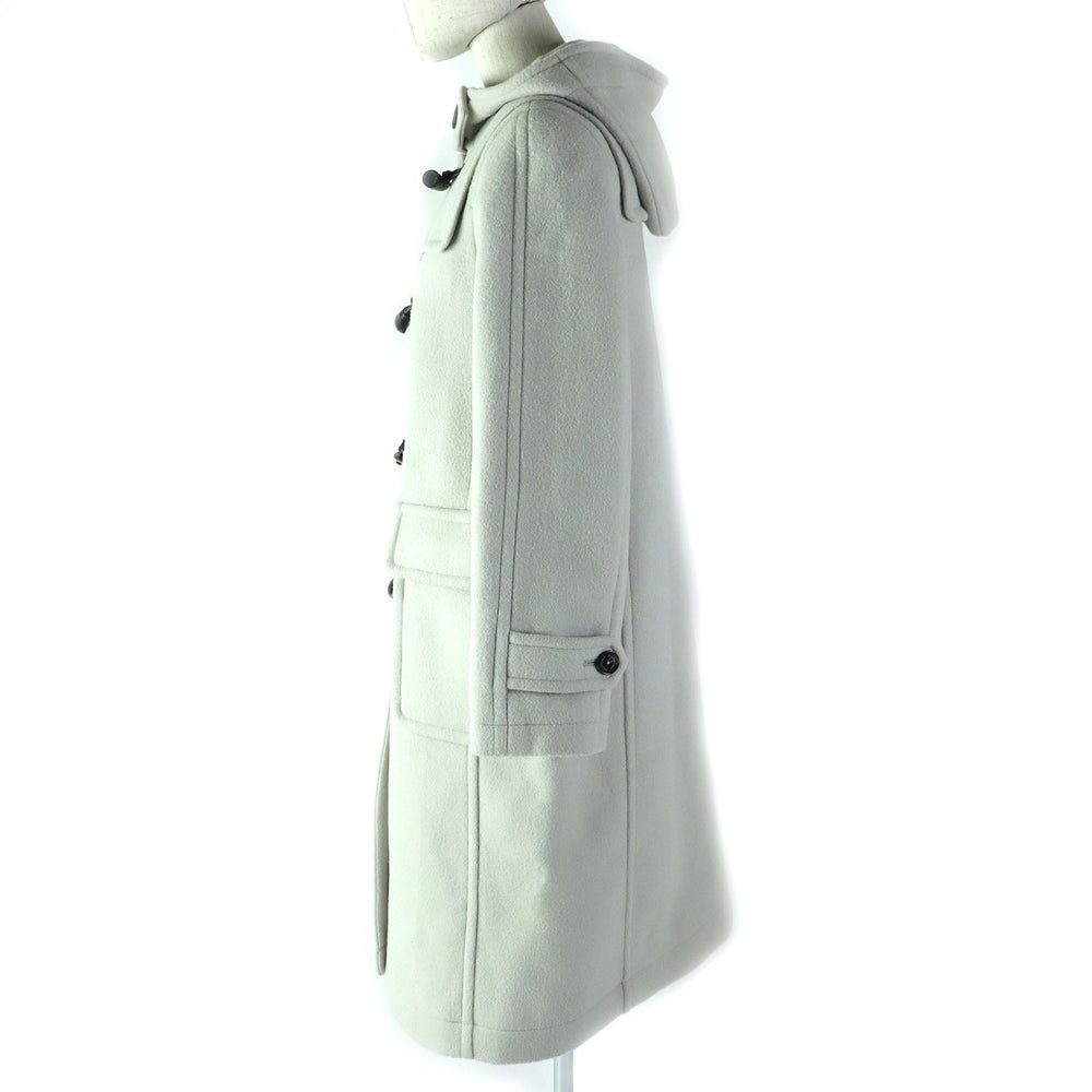MACKINTOSH PHILOSOPHY Duffel coat Outer: 92% wool, Outer: 8% nylon, Lining: polyester, Leather: artificial leather Light gray type Women 38 Used Authentic