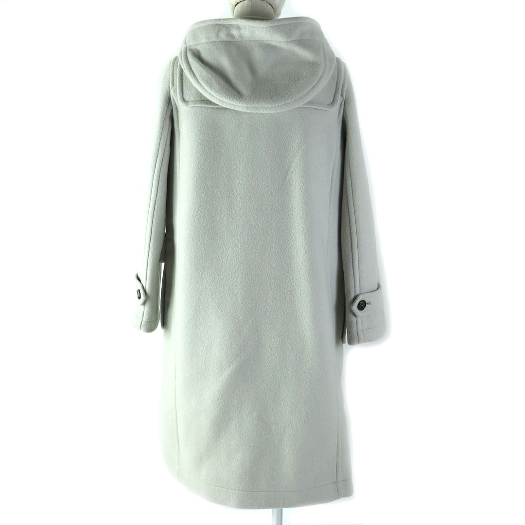 MACKINTOSH PHILOSOPHY Duffel coat Outer: 92% wool, Outer: 8% nylon, Lining: polyester, Leather: artificial leather Light gray type Women 38 Used Authentic