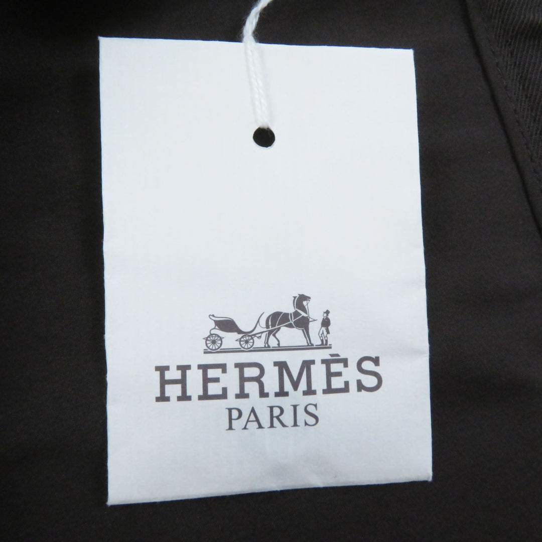 HERMES Tight Skirt Outer: 97% wool, Outer: 3% polyurethane, Lining: 94% silk, Lining: 6% polyurethane Brown Women 42 Used Authentic