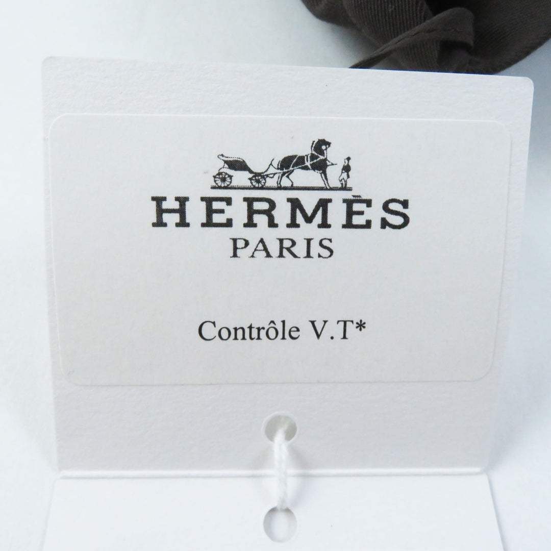 HERMES Tight Skirt Outer: 97% wool, Outer: 3% polyurethane, Lining: 94% silk, Lining: 6% polyurethane Brown Women 42 Used Authentic