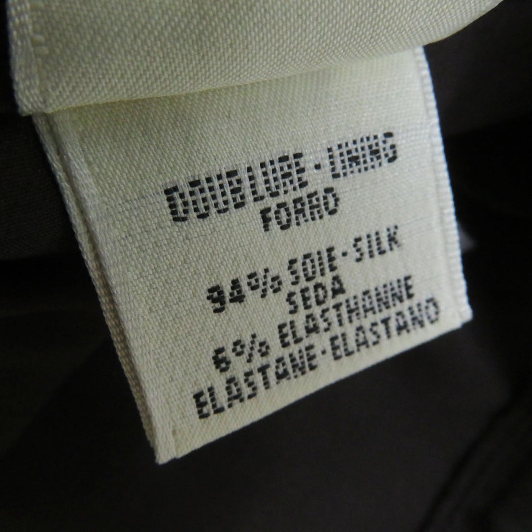 HERMES Tight Skirt Outer: 97% wool, Outer: 3% polyurethane, Lining: 94% silk, Lining: 6% polyurethane Brown Women 42 Used Authentic