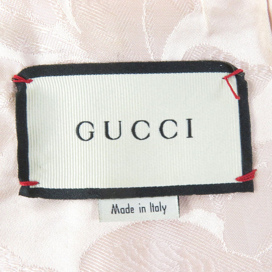GUCCI Bomber jacket 539488 Main: Cowhide Leather: Sheepskin Lining: 100% Silk Decoration: Brass Beige green red Women 38 Used Authentic