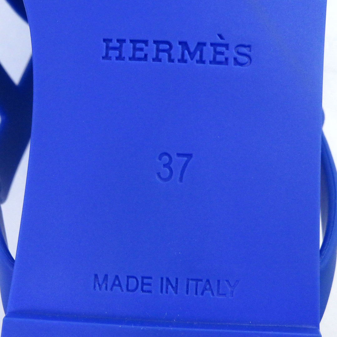 HERMES Sandals Main: Rubber blue Women 37 Used Authentic