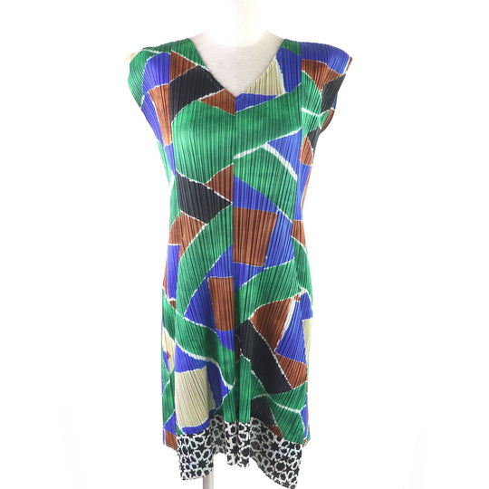 PLEATS PLEASE one piece Main: 100% polyester multicolor Women 2 Used Authentic