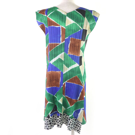 PLEATS PLEASE one piece Main: 100% polyester multicolor Women 2 Used Authentic