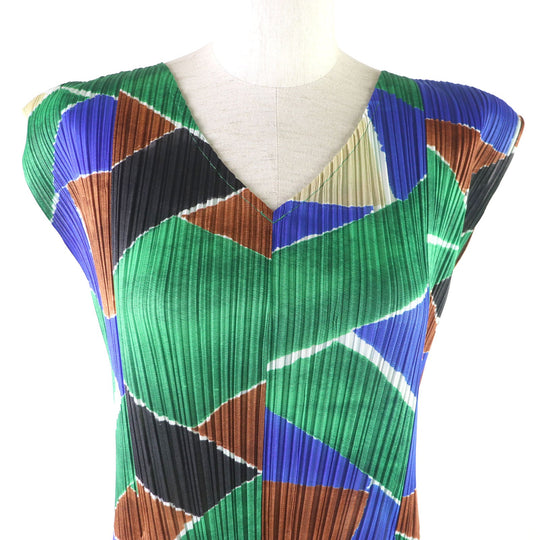 PLEATS PLEASE one piece Main: 100% polyester multicolor Women 2 Used Authentic