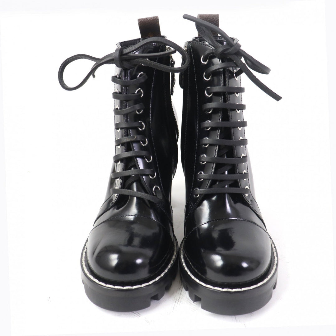 LOUIS VUITTON short boots Main: Patent black Star Trail Line Women 36 Used Authentic