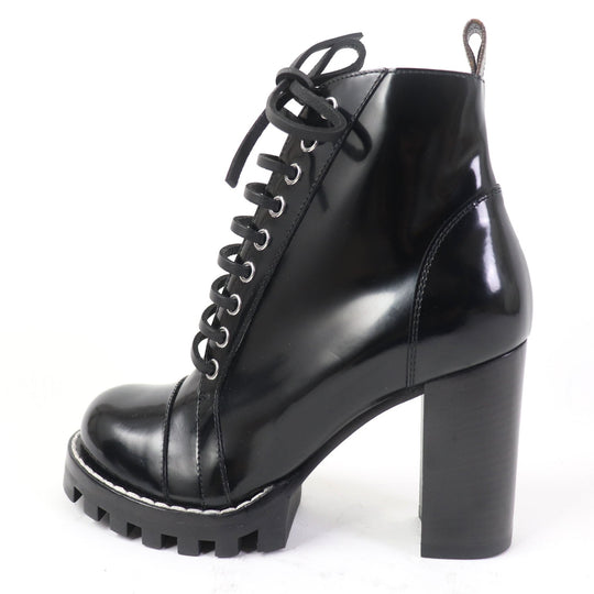 LOUIS VUITTON short boots Main: Patent black Star Trail Line Women 36 Used Authentic