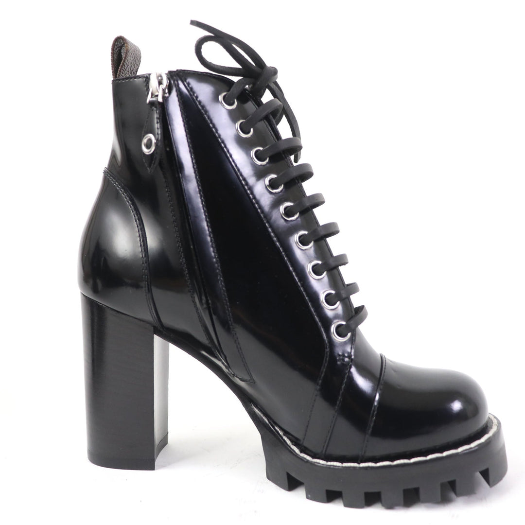 LOUIS VUITTON short boots Main: Patent black Star Trail Line Women 36 Used Authentic