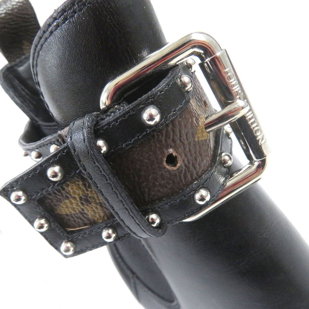 LOUIS VUITTON Ankle boots Main: Leather black Star trail line Women 36 Used Authentic